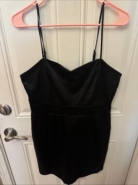 Forever 21 Black Spaghetti Strap Dress - Classic Women's Slip Dress Large L NWT